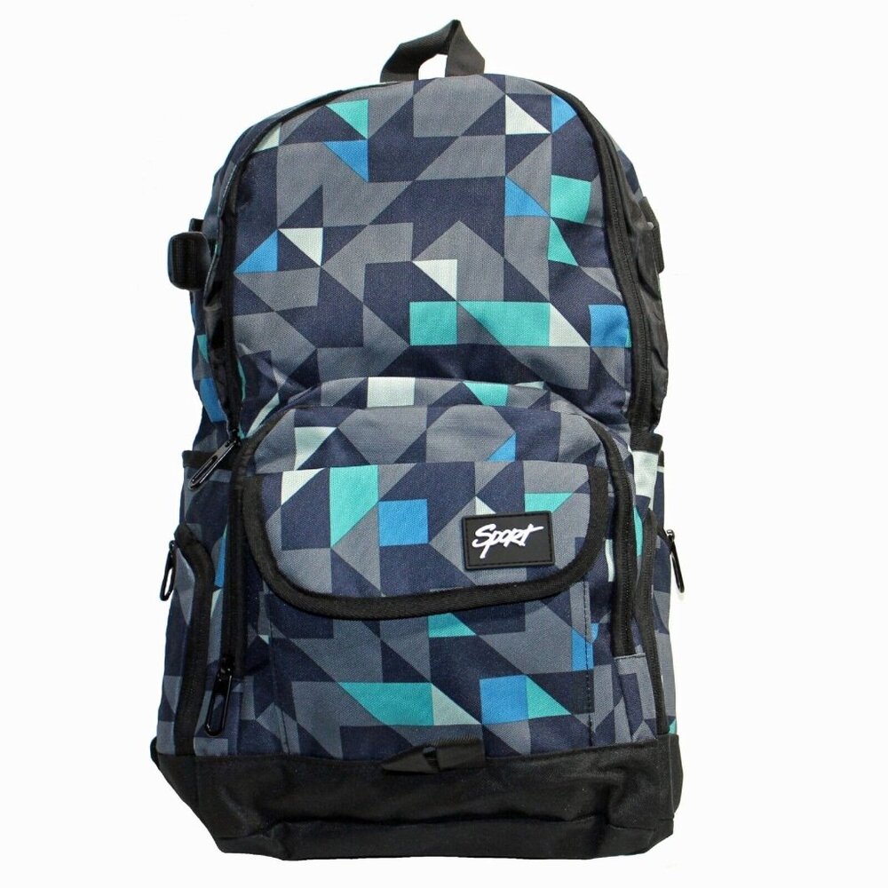 Rickyh Style School Backpack Travel Bag Men Women Lightweight College Black Blue